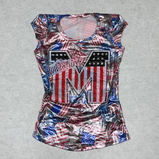 성조기 글램 올큐빅 탑