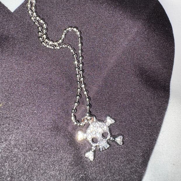 해골 목걸이 skull necklace