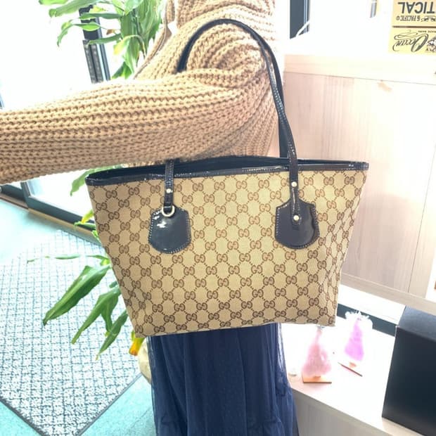 [정품] 구찌 자가드 졸리 토트백 숄더백