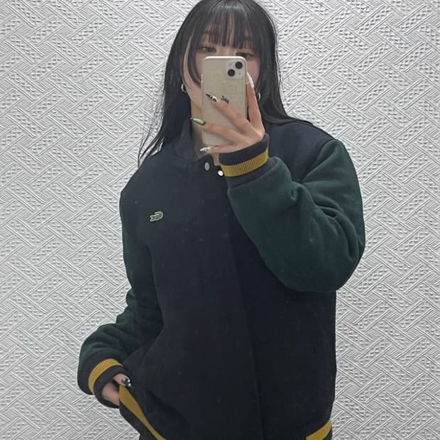 라코스테 올드스쿨 레트로 배색 바시티 자켓 M C08766