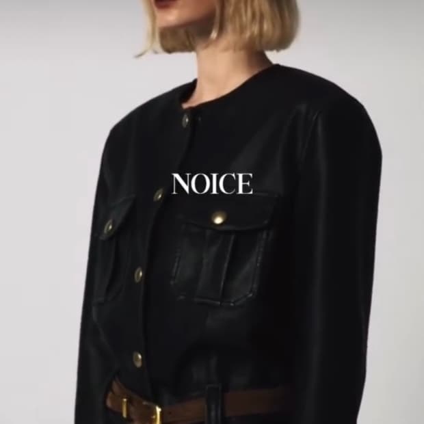 NOICE 레더자켓 우먼 브라운 S