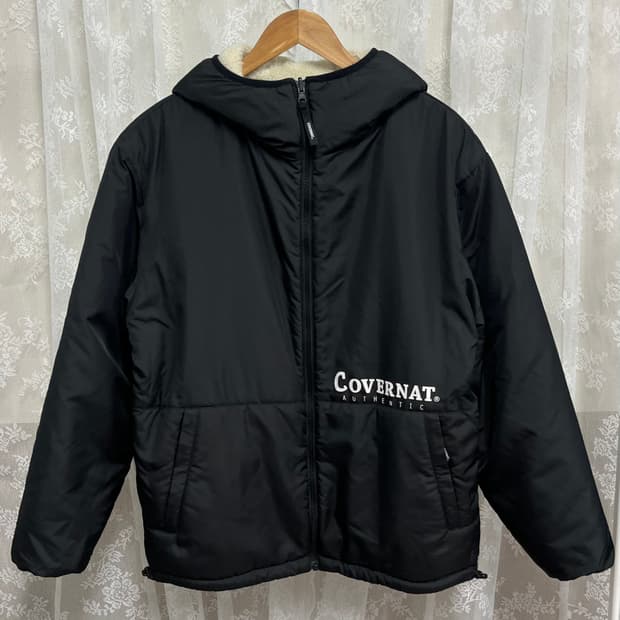 XL) 커버낫 리버시블 후리스 자켓 블랙