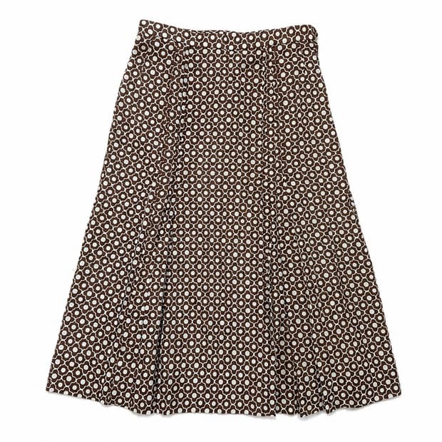     빈티지 플라워 패턴 플레어 스커트