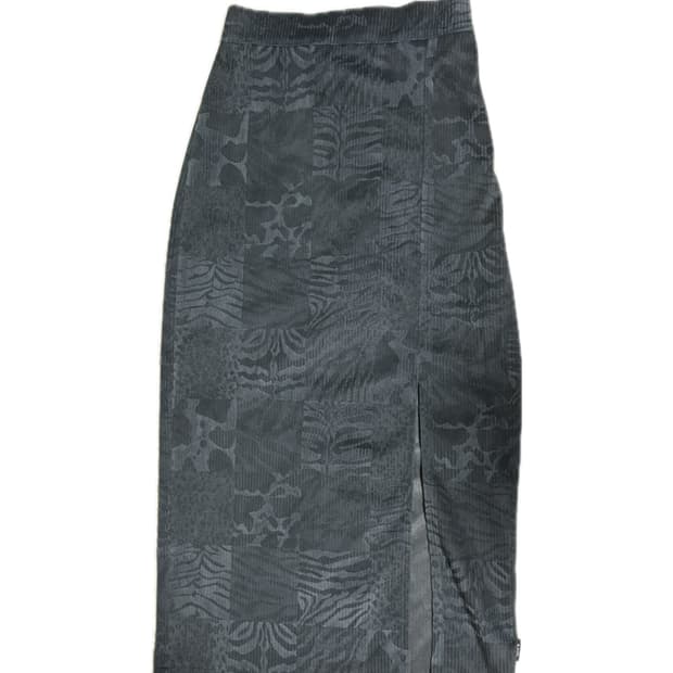 페어리 벨벳 트임 스커트 누빔 펑크 그런지 일본 빈티지