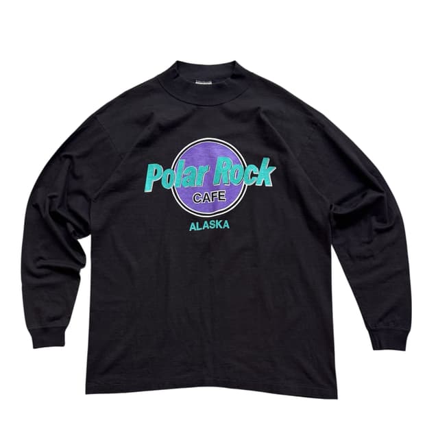 90s Polar Rock cafe 싱글스티치 롱슬리브