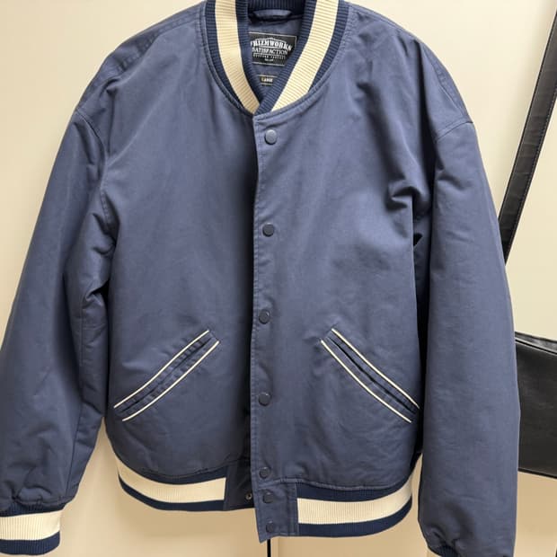 프리즘웍스 바시티 자켓 네이비 L