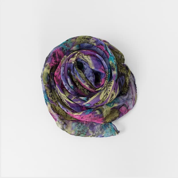 India made Flower Scarf
