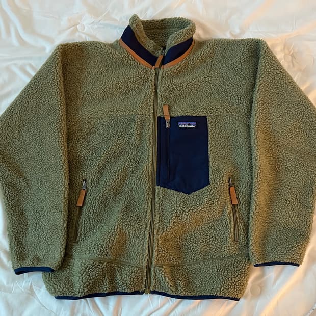 Patagonia파타고니아 클래식 레트로-X 세이지 그린 플리스 자켓 M
