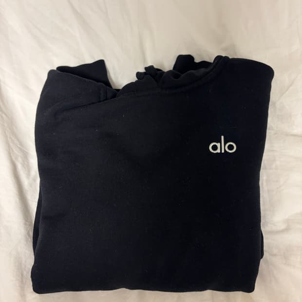 알로요가 후드티 블랙 