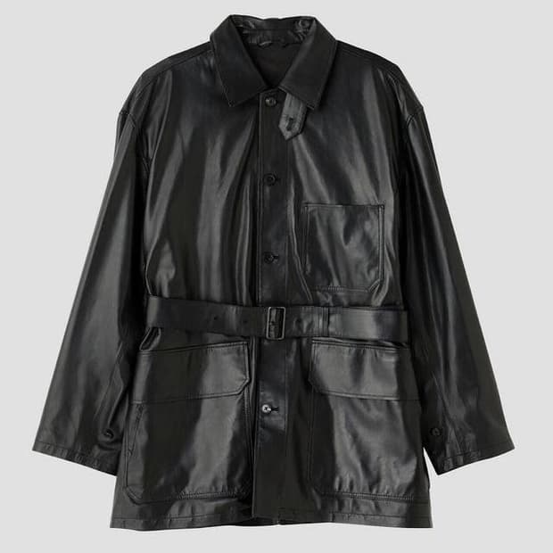 일레브 GLOVE SHEEP LEATHER 레더자켓