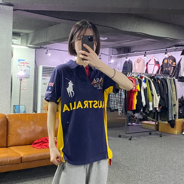 폴로 랄프로렌 오스트레일리아 빅포니 커스텀핏 카라티 B4560