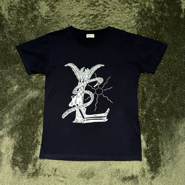 [L] Saint Laurent 생로랑 14ss 그래픽 티셔츠 블랙