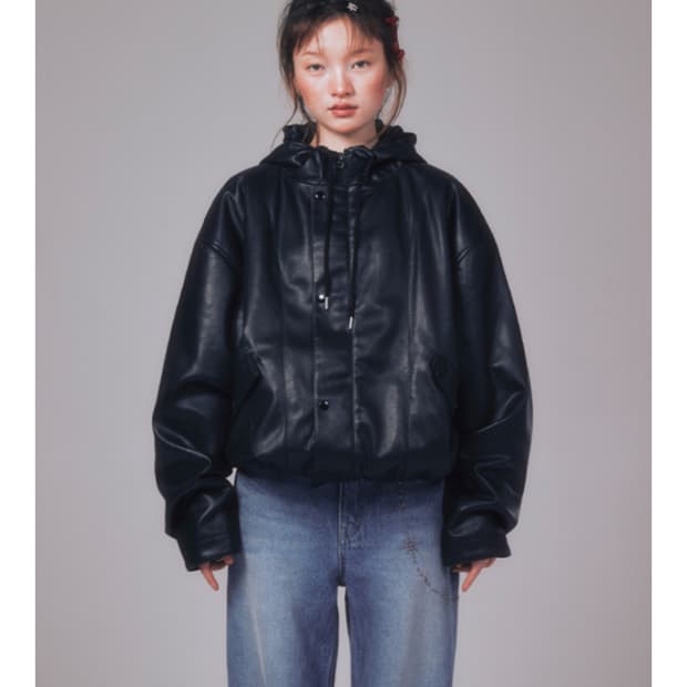 유희 가죽점퍼