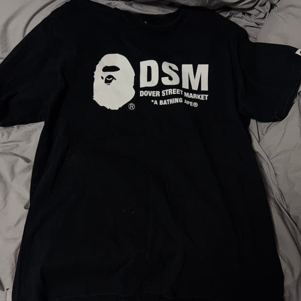 베이프 도버스트릿마켓 반팔 L 블랙