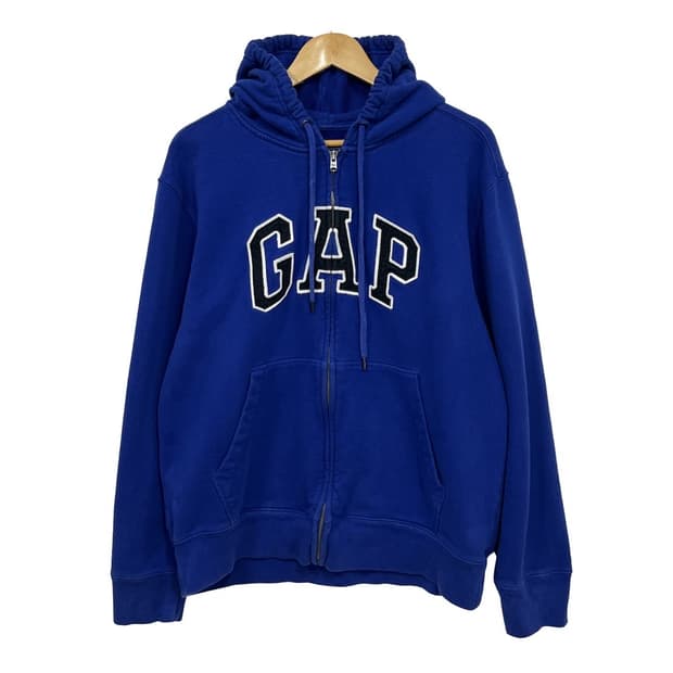 GAP 스펠링 빅로고 풀 후드집업
