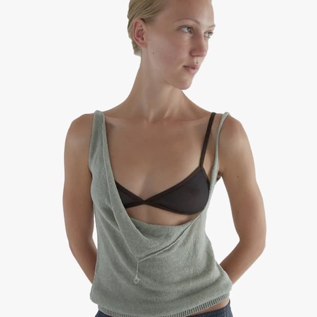 [S,M]팔로마울 Lotti 슬리브리스 탑/그린