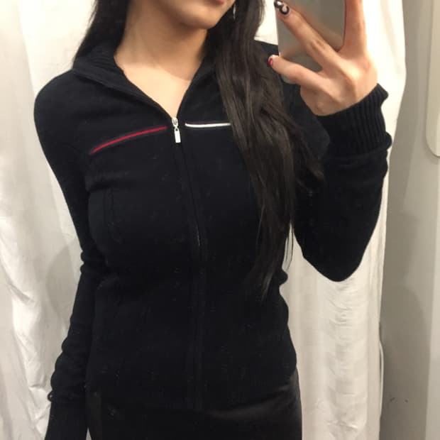 Tommy Hilfiger 타미힐피거 슬림핏 니트 집업