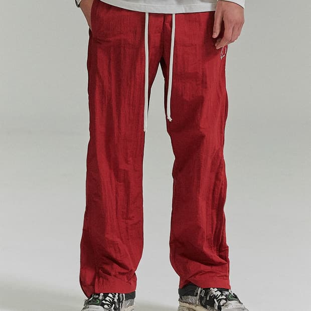 낫포너드 투웨이 나일론 팬츠 레드 김성철 손민수