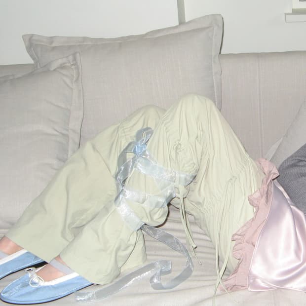 시눈 WORK WEAR STRING PANTS (LIGHT KHAKI)