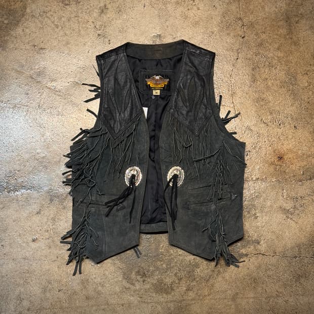 M ) HARLEY-DAVIDSON Leather Vest