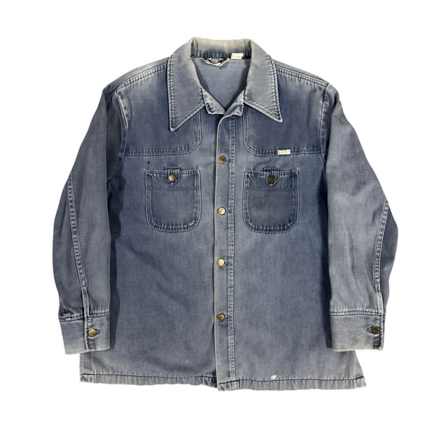 빈티지 70s Sedgefield USA 메이드 데님 워크 자켓