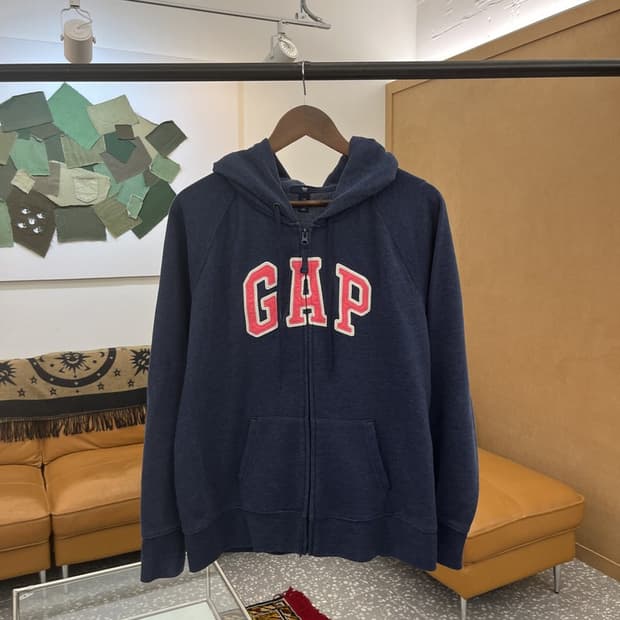 갭 GAP 빅로고 기모 후드집업 100 C05820