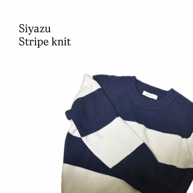 Siyazu 시야쥬 스트라이프 니트