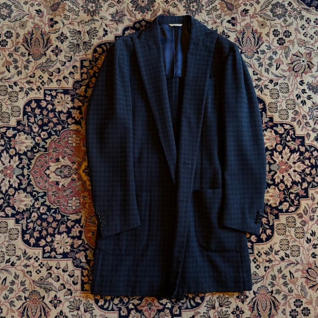 De Petrillo 드 페트릴로 더블 브레스티드 코트 슬림100