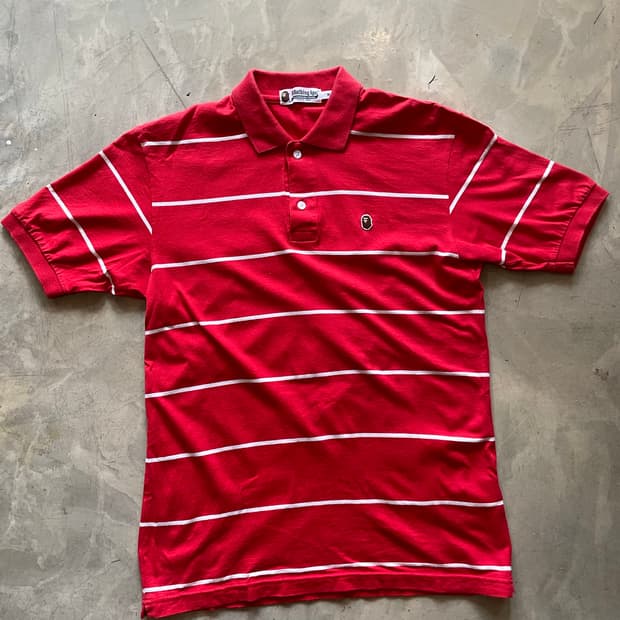 Bape 베이프 레드 카라티 M