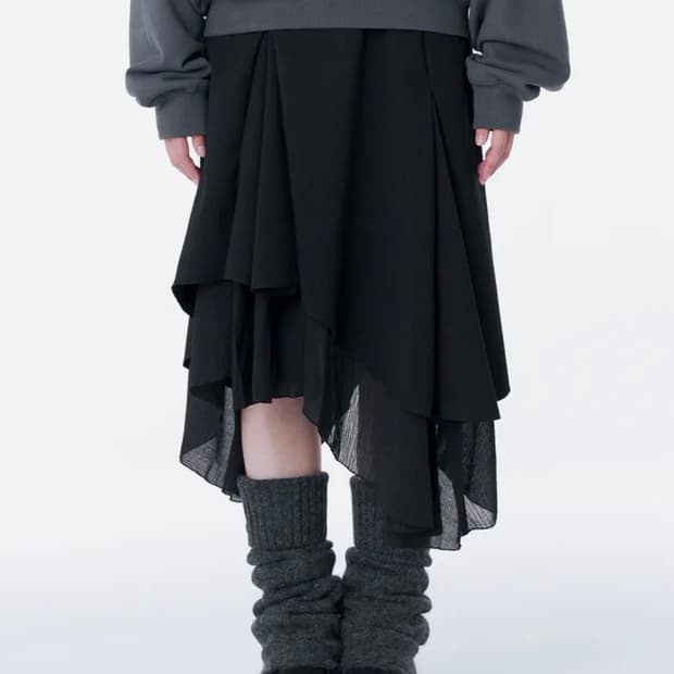 미세키서울 언발란스 스커트 1사이즈