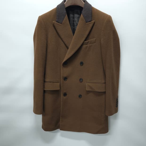 지오송지오 모직 배색 더블코트 (남성95~100)