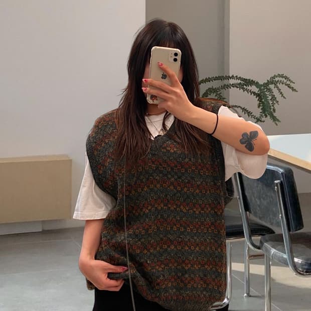 빈티지 니트 베스트 (Man L) AB1178