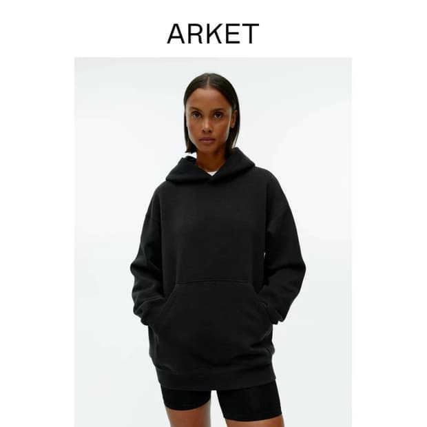 arket loose-fit hoodie- XS