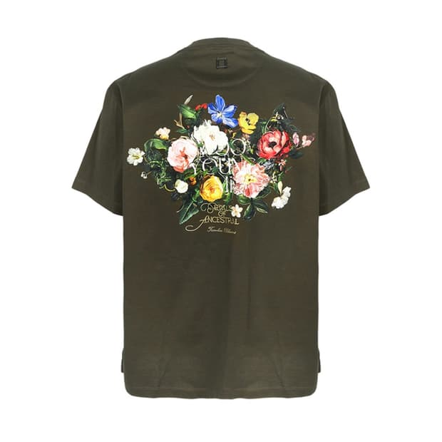 [50]우영미25FW플라워 반팔 카키