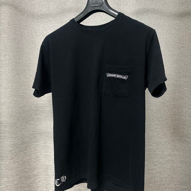 크롬하츠 플레어로고 반팔 블랙 (L)