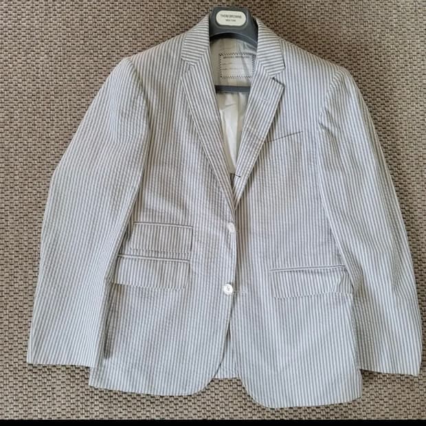 톰브라운 브룩스브라더스 정통 시어서커 블레이저 블랙 프리스 프레피