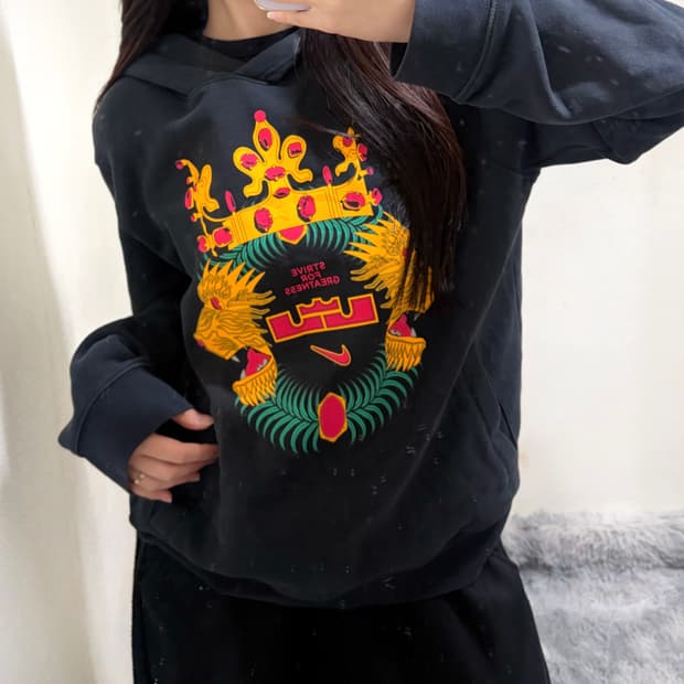 나이키 르브론 제임스 루즈핏 후드티(xl)