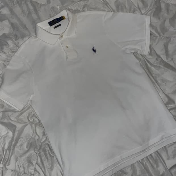 폴로 흰색 반팔 카라티