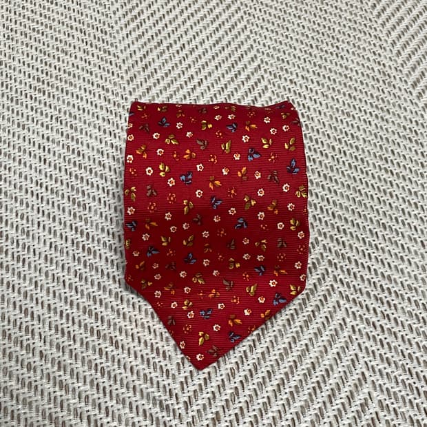 에르메네 질도 제냐 실크 넥타이 