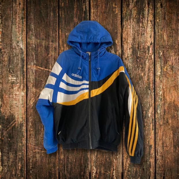 아디다스 00‘s 올드스쿨 빈티지 후드 패딩 