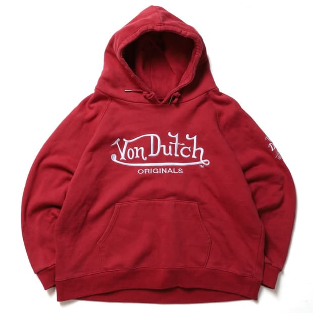 본더치 VonDutch Logo Embroidered Hoodie 
