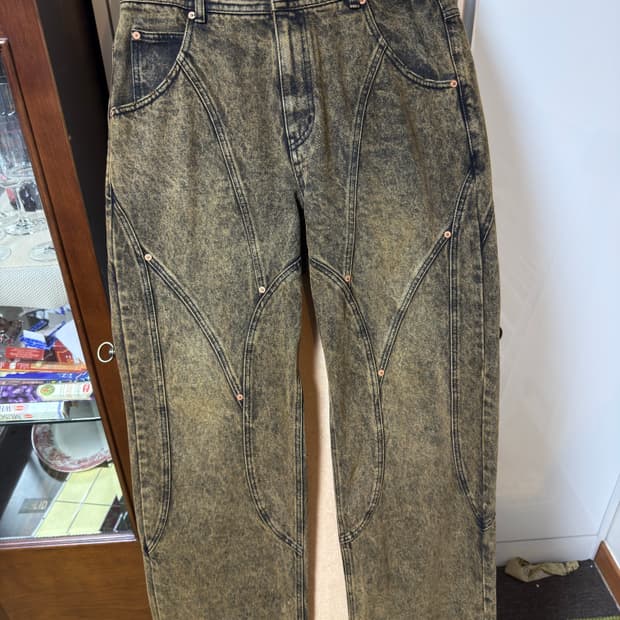 앤더슨벨 브릭 커브 패널 와이드 진 29