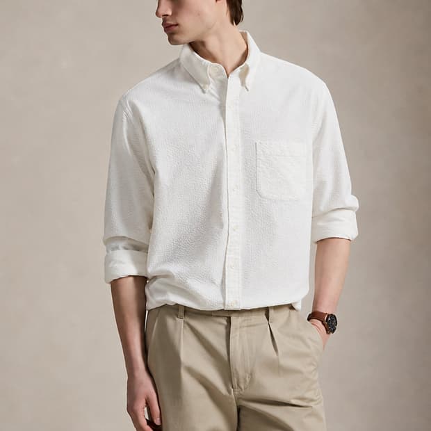 105 BROOKS BROTHERS 브룩스브라더스 시어서커 셔츠 화이트
