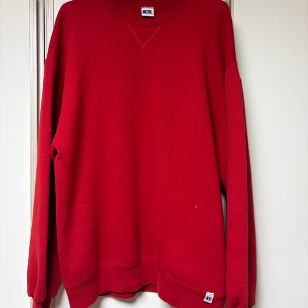[L] 빈티지 90s usa russell 러셀 스웻셔츠 레드