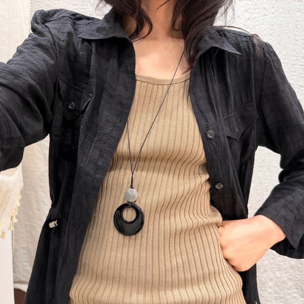 Noir Breeze Shirt Jacket