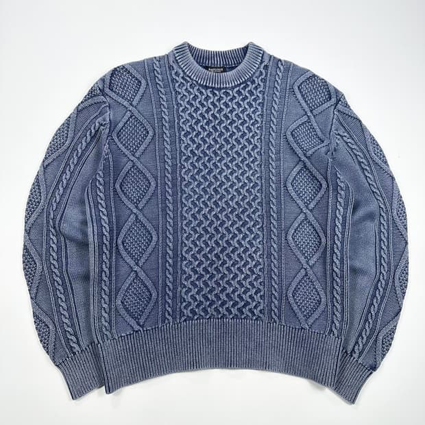 이스트로그 빈티지 케이블 니트 스웨터 M