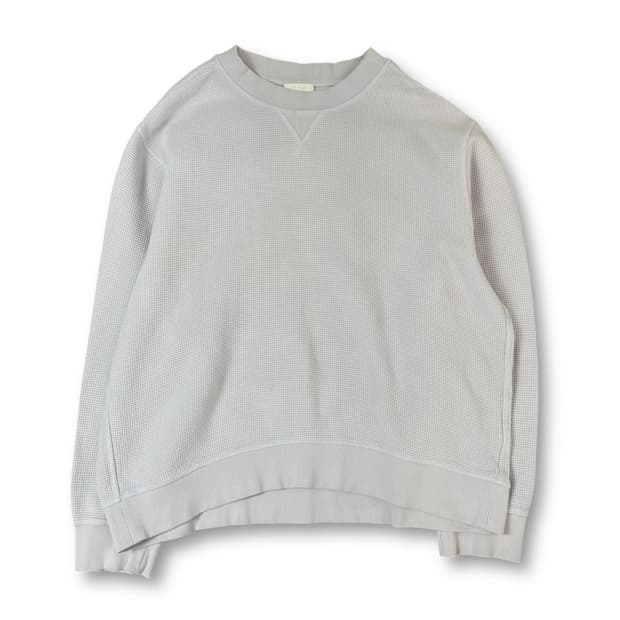 코스 스카이블루 와플 짜임 긴팔 니트