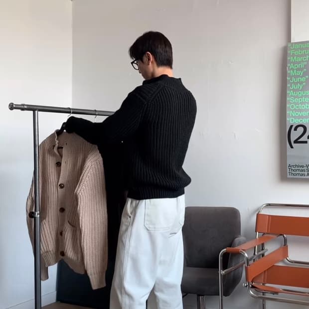 휴즈네스트 화이트 코튼팬츠
