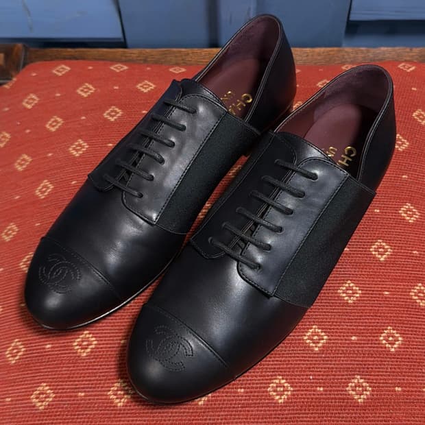 샤넬 유니폼 CC로고 스티치 로퍼