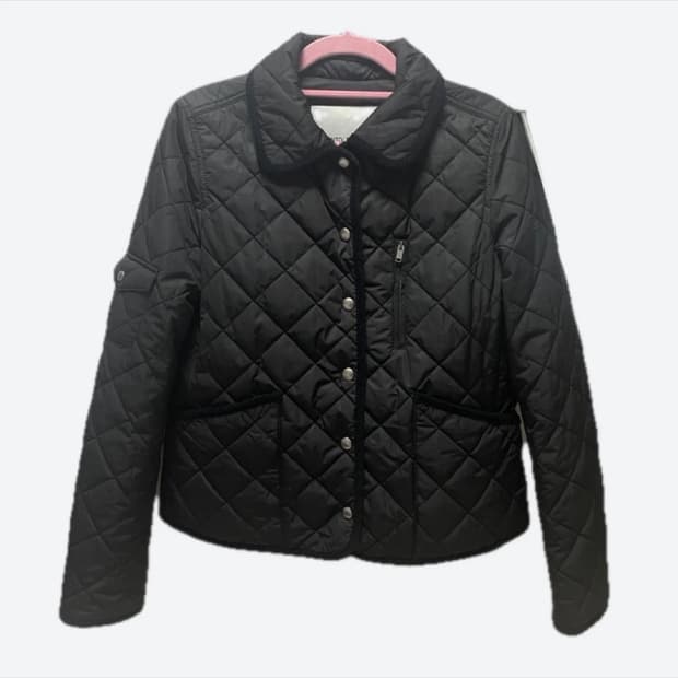 모토 퀼팅 경량 패딩 자켓